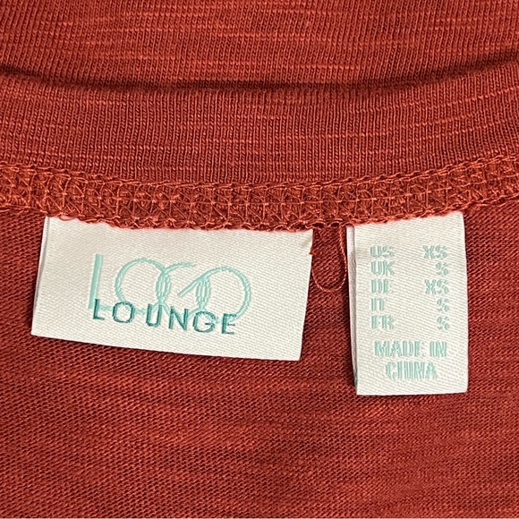 NWOT LOGO Lounge Lori Goldstein Rust Slub Knit Maxi Tank Dress - Picture 11 of 12